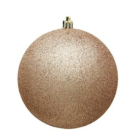 Vickerman 8" Cafe Latte Glitter Ball Ornament.