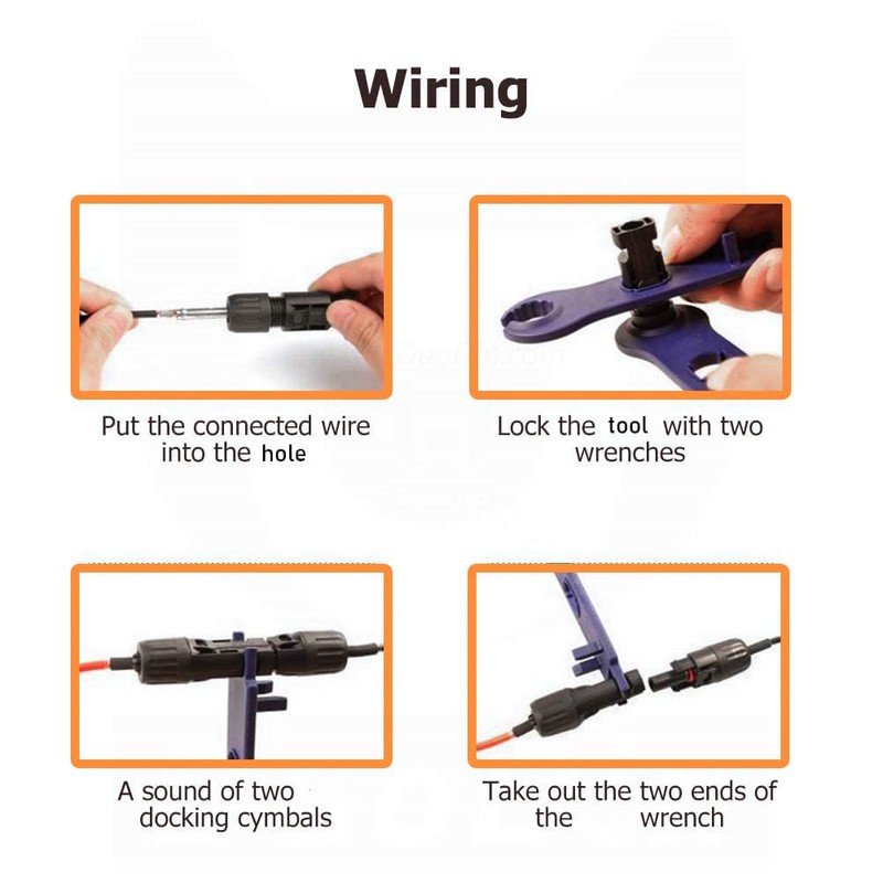 iSunergy Solar Panel Crimping Tool,Crimping Tool Kit with 10PCS Connectors