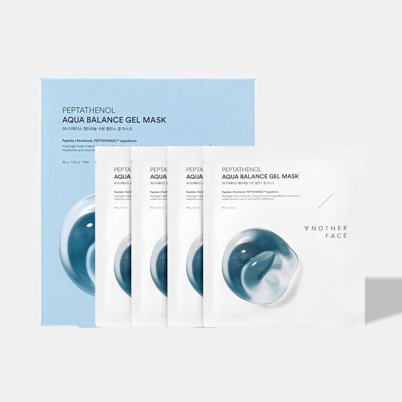 anotherface Peptathenol Aqua Gel Balance Gel Mask Sheet 4ea -