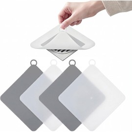 4pcs Tapa Coladeras para Regadera Silicona,Tapón de Silicona para Drenaje de Suelo,Tapas para coladeras de baño olores,Sello de Cocina,Anticucarachas para Bañera Cocina Balcón Lavadero y Fregaderos