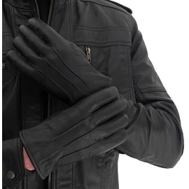 Miracle TM Winter Driving Gloves men - Adult Touch Screen Motorcycle Cashmere Lined Black Grande Handsewn Leather Mens Gloves (XXL)