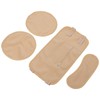 4pcs Castor Oil Packs Set Adjust Straps Prevent Leakage Washable