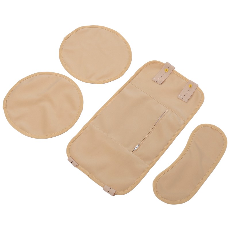 4pcs Castor Oil Packs Set Adjust Straps Prevent Leakage Washable