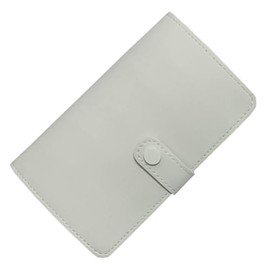 1 Piece Nail Drill Bit Holder Display 84 Holes Nail Drill Stand Holder PU Nail Drill Bit Storage Organizer Bag Nail Drill Bit Box Case Bag Nail Drill Display Storage Organizer, White