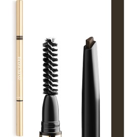 Lápiz de cejas de precisión para efecto microblading | Kit de cejas con bolígrafo y pincel para cejas | Color a prueba de manchas para cejas impecables, Cocoa