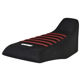 Honda TRX 300 Fourtrax Seat Cover 1988 - 2000   ALL BLACK - MAROON ribs  #273