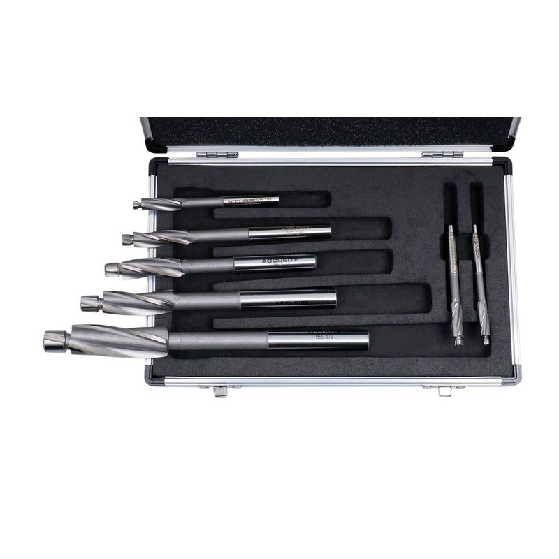 Accusize Industrial Tools 7 Pc'' H.S.S. Solid Capscrew Counterbore Set