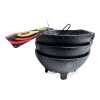 kole 3PCS Salsa Bowl Set Plastic Mexican Molcajete Chips Guacamole
