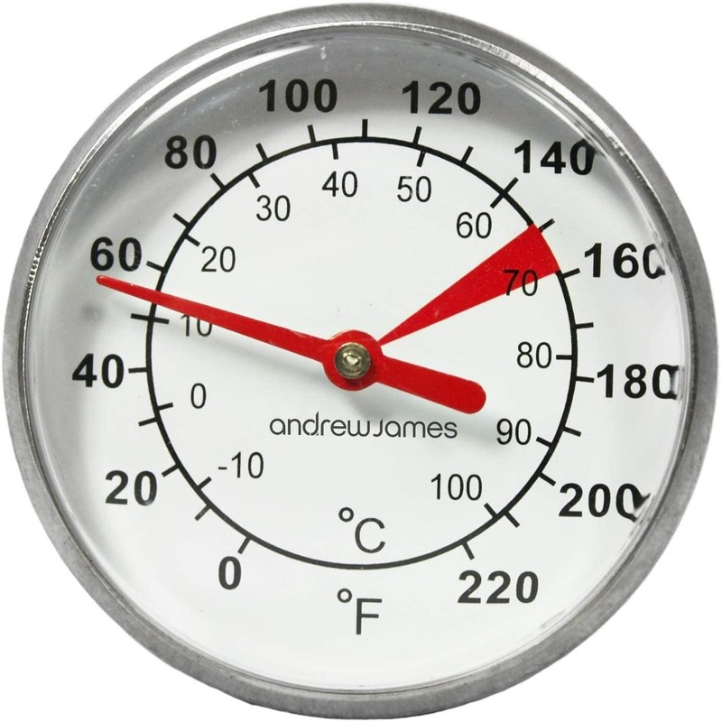 Andrew James Milk Thermometer with Clip for Frothing Jug |