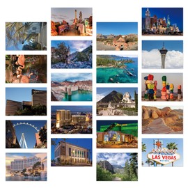 Dear Mapper - Paquete de 20 tarjetas postales de paisaje clásico de Estados Unidos de Nevada de todo el mundo, tarjetas postales de felicitación para negocios y viajes en el mundo para decoración de correo, regalo