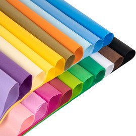 High-Quality Coloured Tissue Paper for Wrapping Gifts, 60 Sheets (50 x 70cm/ 20 x 27.5 inches) - Environment Friendly and Biodegradable