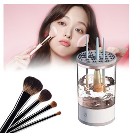 Yolispa USB-betriebene elektrische automatische Make-up-Pinsel-Reinigungsbürsten-Aufbewahrungsbox Kosmetikzubehör