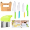 Kids Kitchen Knife Set - Wooden Knife, Serrated Plastic Toddler