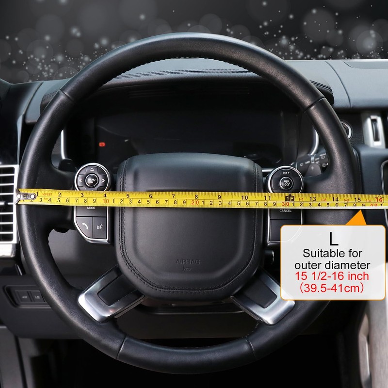 COFIT 16 Inch Cubre Volante Microfibra Cuero Cubrevolante Auto Antideslizante