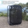 Black Collapsible Foldable Ventilated Insect Light Transmission Mesh Cage House