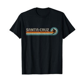 Retro Santa Cruz California Surfing Tee Santa Cruz T-Shirt
