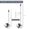 Stainless Steel Dustpan Metal Dustpan with Handle Heavy Duty Dust