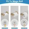 RUMOSE Toilet Paper Roll Holder Bathroom Flexible Pivoting Tissue Handle