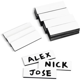 Baseball 60Pcs 0.5 x 2.35 inches Lineup Magnets(Dugout Board Not Included), Strong Magnetic, Not Easy to Fall Off, Repeatable Erasable Coaching Board Magnets, Fits All Baseball Line Up Boards