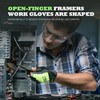 HLDD HANDLANDY Fingerless Work Gloves, Utility Work Gloves for Men