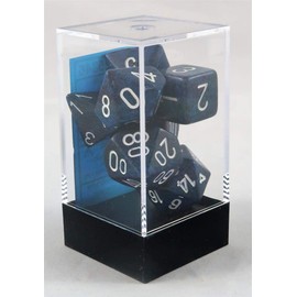 Chessex DND Dice Set-Chessex D&D Dice-16mm Speckled Stealth Plastic Polyhedral Dice Set-Dungeons and Dragons Dice ludes 7 Dice - D4 D6 D8 D10 D12 D20 D%, Various (CHX25346)