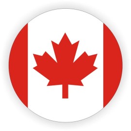 Unbranded/Generic 3pcs Canada Flag Hard Hat Stickers Safety Motorcycle Helmet Decals Canadian CAN