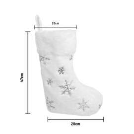 ASFWAGQ Pack of 4 Christmas Stocking Santa Stocking Large Socks Gift Bag Christmas Stockings for Filling Hanging Bags for Fireplace Decoration Christmas Tree Decoration