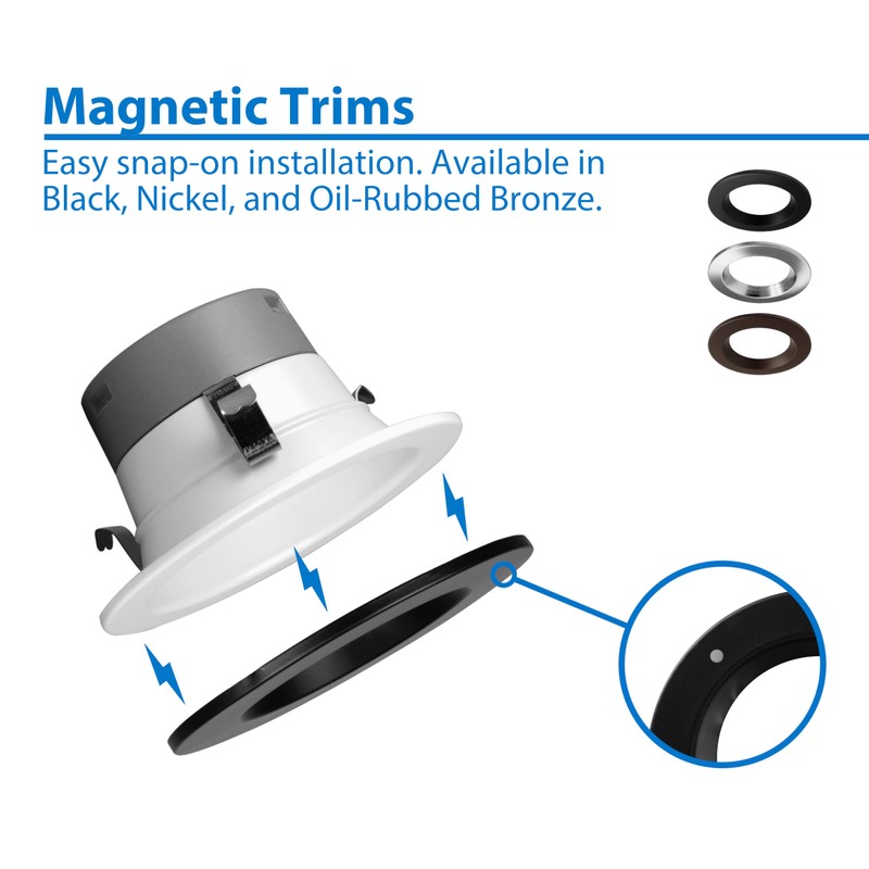 DLR4(v6) 4-inch White Selectable Recessed LED Downlight (12 Pack)