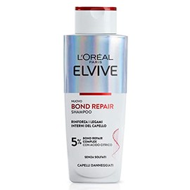 L'Oréal Paris Elvive Bond Repair Shampoo Strengthening Damaged Hair Replica Inner Bonds with Citric Acid 200 ml