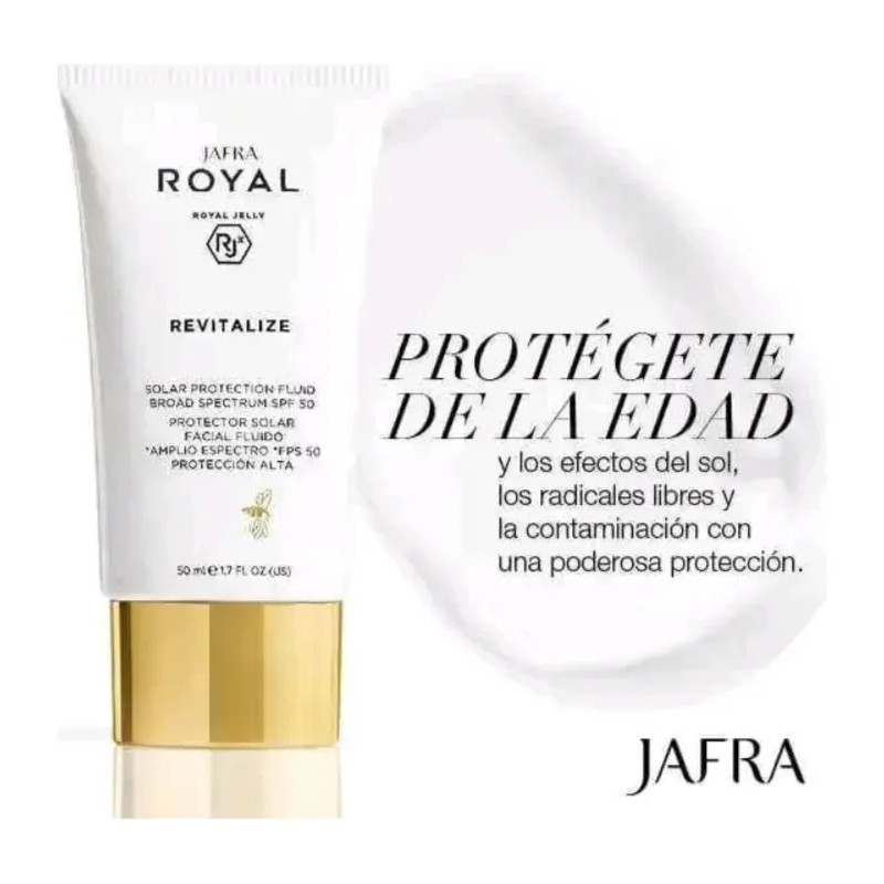Protector Solar Facial Revitalizante Royal Fps Set 2pz