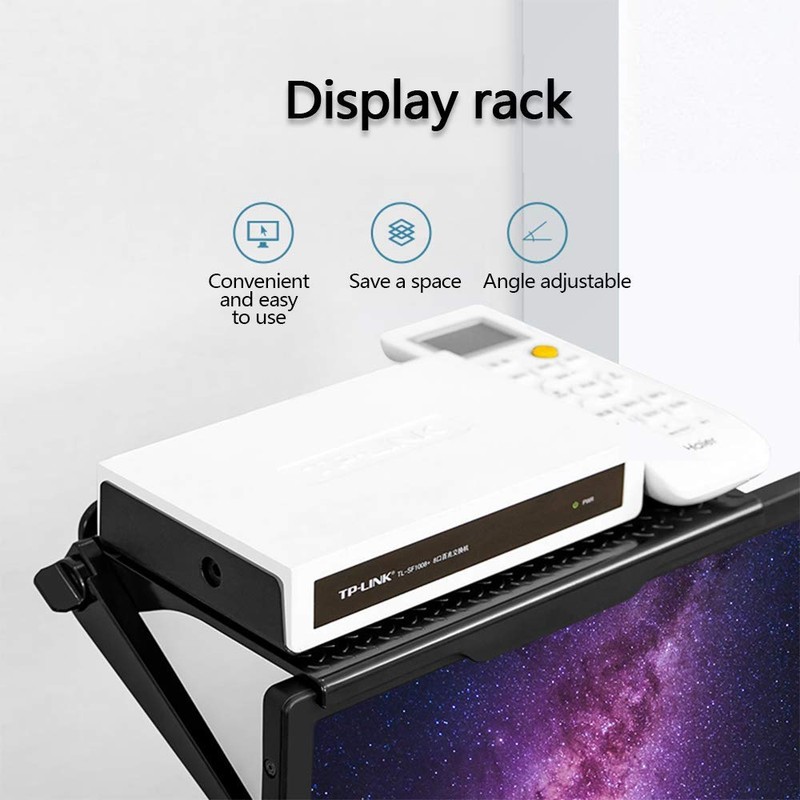 Zueyen 2 x Wall Mounted Television Cable Box Rack Desktop