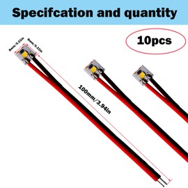 RUNCCI-YUN 10 x 12-18 V LED House Lighting 8 mm White with Cable 10 cm Model Building LED Lighting Model Railway Lighting