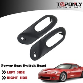 Power Seat Switch Panel Bezel (1 Pair) | Compatible with 1997-2004 Chevy Corvette C5 Interior Accesorios Driver and Passenger Side | Replaces 12455426 12455427