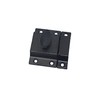 QCAA Traditional Large Oval Turn Cabinet Latch, Solid Brass, 2",