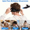 Antifaz para Dormir con Audifonos y Contorno 3D, Blackout y
