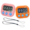 2 Pack Small Digital Kitchen Timer Magnetic Back and On/Off,