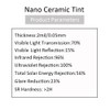 VLT 70% 2Mil Green Nano Ceramic Solar Tint Film Car