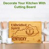 Bamboo State Cutting Board for Kitchen – Kentucky Cheese Board,