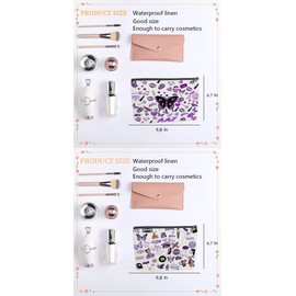 Dquorha 2Packs Rodrigo Sour OR Makeup Bag Gift Sour Album Cosmetic Bag, Musical Lyrics Fans Gift Makeup Zipper Pouch Bag For Women