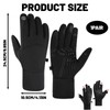 Waterproof Gloves, Touchscreen Fishing Gloves for Men with Flip Cap,