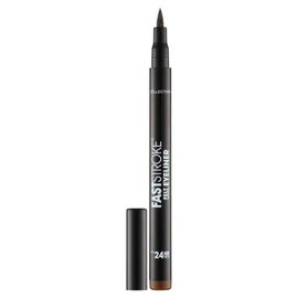 Collection Cosmetics Fast Stroke Felt Tip Eyeliner with Fine Tip, Long Lasting 24h, Quick Drying Formula, 4ml, Brown