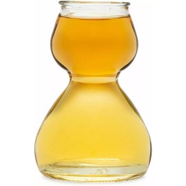 Anchor Hocking QUAFFER Double Bubble Layered Shot Glass Plus Recipe Card