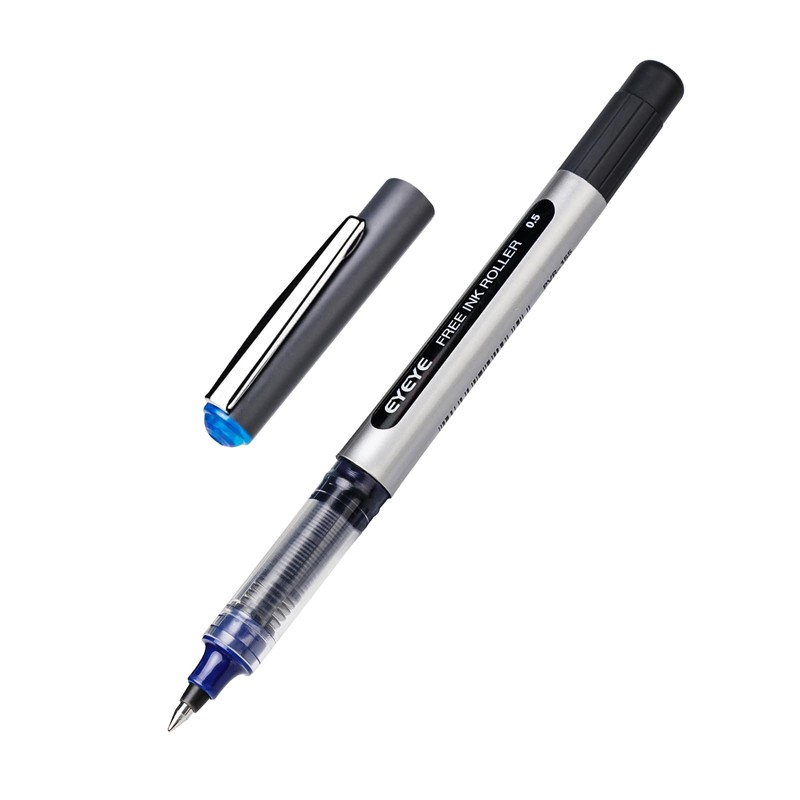 EYEYE 25 Pack 0.5mm Blue Rollerball Pens Extra Fine Point