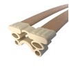 Soluko - Kit 4 Supporti ammortizzati porta doghe da 38mm