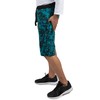 VIBES Men's Fleece Blue Splatter Print Active Short 13" Inseam