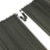 Fireplace Replacement Black Hanging Mesh Curtain Screens Two (2) Panels