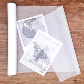 MLNSUNNY 13.8"x787" Artist Teabag Roll Paper - Wet Strength Tissue for DIY Decor, Tracing, Collage, Bookbinding & Repair, Cyanotype, Lanterns Craft