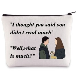 BWWKTOP Rory And Dean Fans Cosmetic Makeup Bag Lorelai TV Show Inspired Gifts Luke's Diner Merchandise I Thought You Said You Didn't Read Much Zipper Bag, Didn't Read Much, Bag