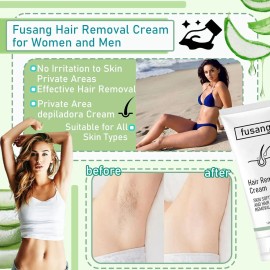 Crema Depilatoria Para Mujeres Y Hombres, 4.1 Fl Oz, Piel Su