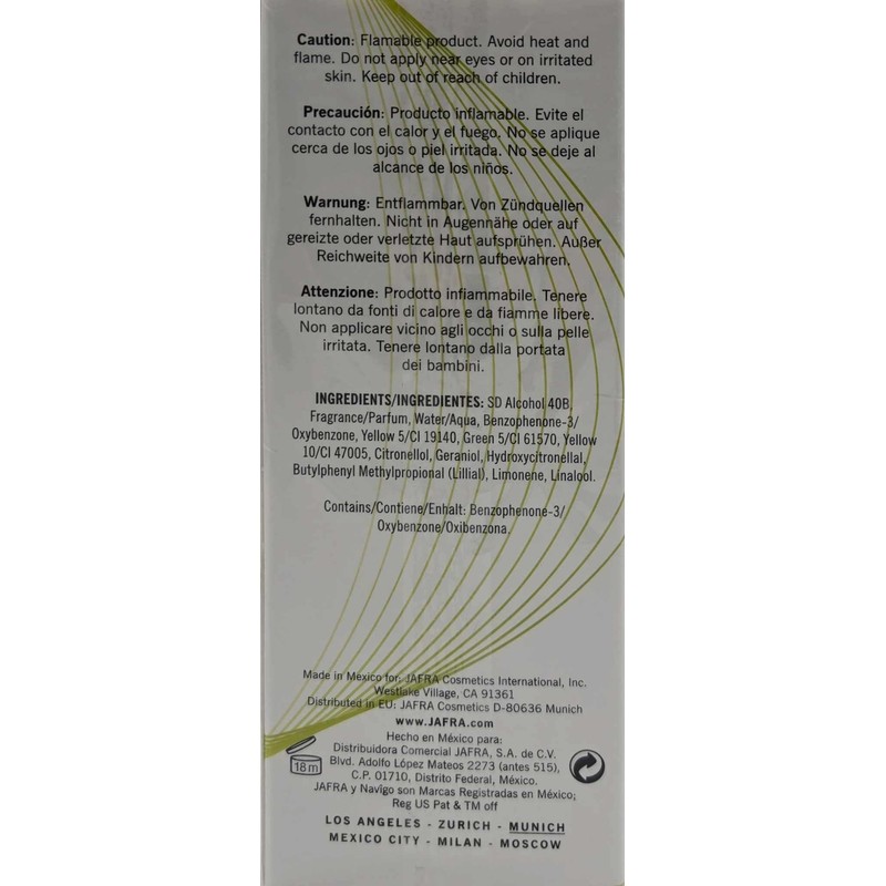 Jafra Navigo Femme Eau d' Toilette 1.7 fl. oz.